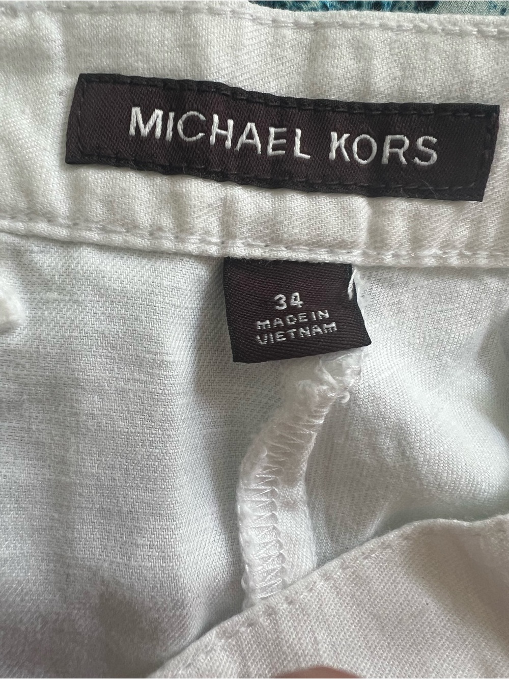 Michael Kors Women's White Linen Blend Shorts Size 34 - Picture 5 of 6